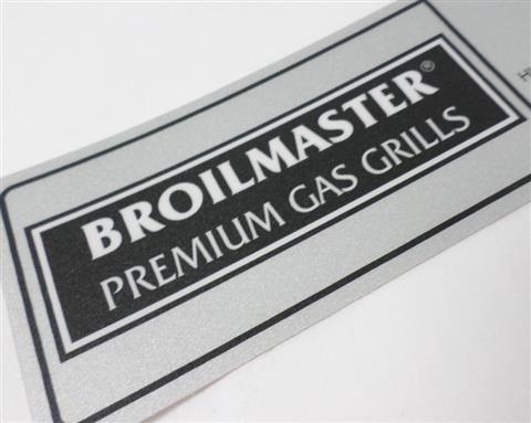Grill Replacement Parts: Control Panel Label, Broilmaster P4 and D4 With Electronic Ignition (Replaces Old Part Number B072197)